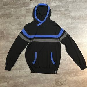 Chicago Black Label light hoodie - color black, grey & blue - Medium size